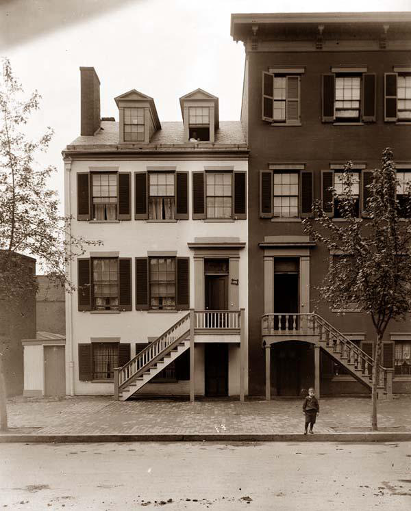 A photograph of Mary Surratt’s Boarding House in Washington DC