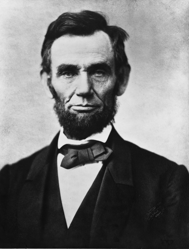 A portrait of Abraham Lincoln